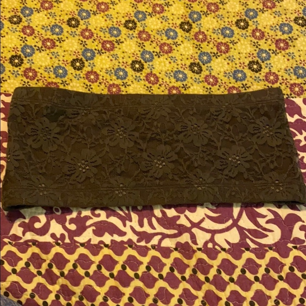 Grey lace bandeau by Zenana outfitters size small - Picture 1 of 5